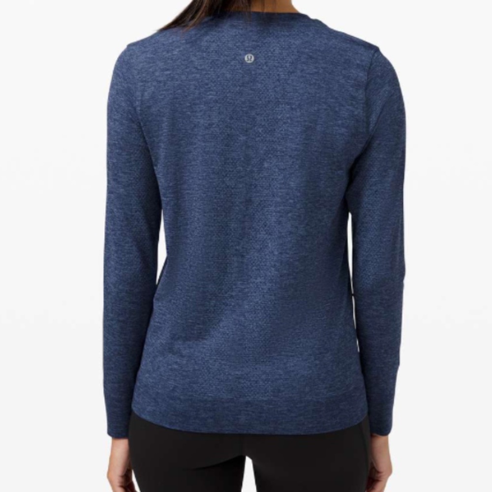 Lululemon Swiftly Breathe Long Sleeve (Water Drop / Night Sea)
